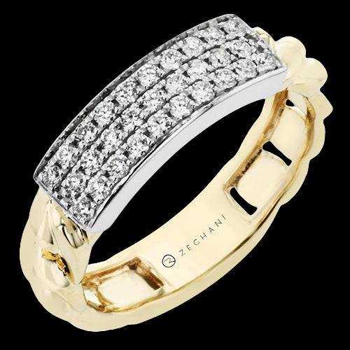 ZR2204 Right Hand Ring in 14k Gold with Diamonds