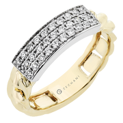 ZR2204 Right Hand Ring in 14k Gold with Diamonds
