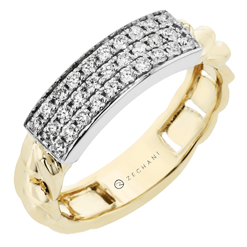 ZR2204 Right Hand Ring in 14k Gold with Diamonds