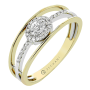 ZR2220 Right Hand Ring in 14k Gold with Diamonds