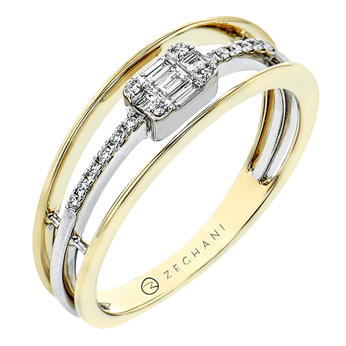 ZR2221 Right Hand Ring in 14k Gold with Diamonds