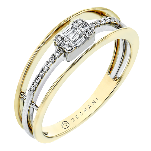 ZR2221 Right Hand Ring in 14k Gold with Diamonds