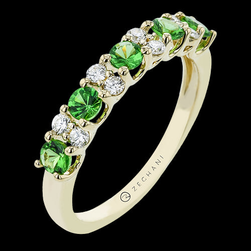ZR2233-Y Color Ring in 14k Gold with Diamonds