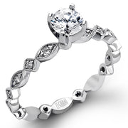 ZR228 Wedding Set in 14k Gold with Diamonds