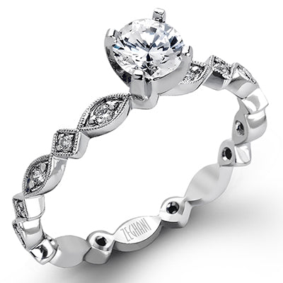 ZR228 Wedding Set in 14k Gold with Diamonds