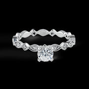 ZR228 Wedding Set in 14k Gold with Diamonds