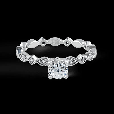 ZR228 Wedding Set in 14k Gold with Diamonds