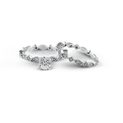 ZR228 Wedding Set in 14k Gold with Diamonds