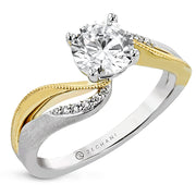 ZR2308 Engagement Ring in 14k Gold with Diamonds