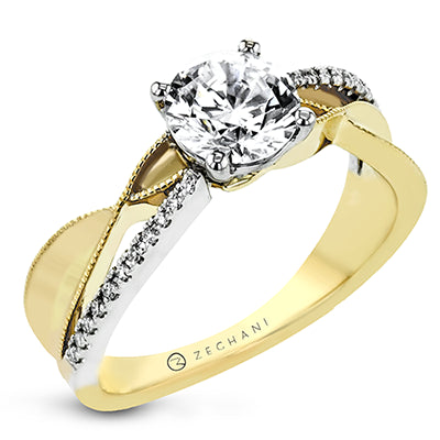 ZR2310 Engagement Ring in 14k Gold with Diamonds
