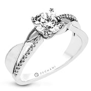 ZR2310 Engagement Ring in 14k Gold with Diamonds