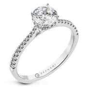 ZR2317 Engagement Ring in 14k Gold with Diamonds