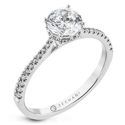 ZR2317 Engagement Ring in 14k Gold with Diamonds