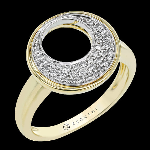 ZR2322 Right Hand Ring in 14k Gold with Diamonds