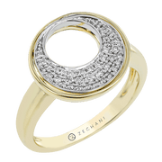 ZR2322 Right Hand Ring in 14k Gold with Diamonds