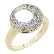 ZR2322 Right Hand Ring in 14k Gold with Diamonds