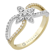 ZR2324 Right Hand Ring in 14k Gold with Diamonds