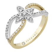 ZR2324 Right Hand Ring in 14k Gold with Diamonds