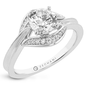 ZR2328 Engagement Ring in 14k Gold with Diamonds
