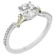 ZR2329 Engagement Ring in 14k Gold with Diamonds