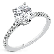 ZR2332 Engagement Ring in 14k Gold with Diamonds