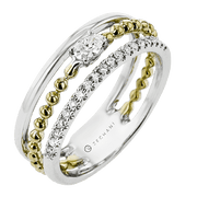 ZR2338-Y Right Hand Ring in 14k Gold with Diamonds