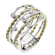ZR2340 Right Hand Ring in 14k Gold with Diamonds