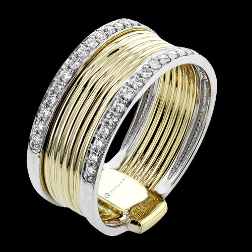 ZR2354 Right Hand Ring in 14k Gold with Diamonds