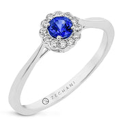 ZR2355 Color Ring in 14k Gold with Diamonds