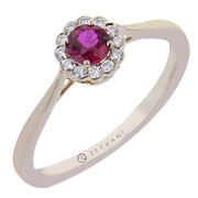 ZR2355 Color Ring in 14k Gold with Diamonds