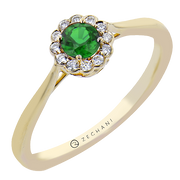 ZR2355 Color Ring in 14k Gold with Diamonds