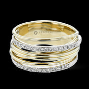 ZR2356 Right Hand Ring in 14k Gold with Diamonds