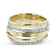 ZR2356 Right Hand Ring in 14k Gold with Diamonds