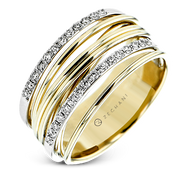 ZR2356 Right Hand Ring in 14k Gold with Diamonds