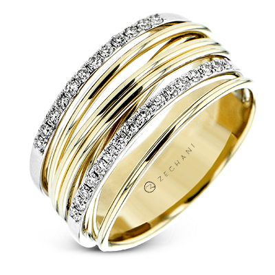 ZR2356 Right Hand Ring in 14k Gold with Diamonds