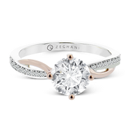 ZR2364 Engagement Ring in 14k Gold with Diamonds