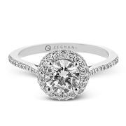 ZR2367 Engagement Ring in 14k Gold with Diamonds