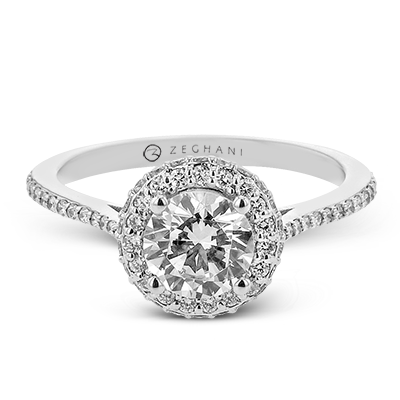 ZR2367 Engagement Ring in 14k Gold with Diamonds