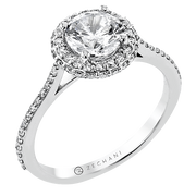 ZR2367 Engagement Ring in 14k Gold with Diamonds