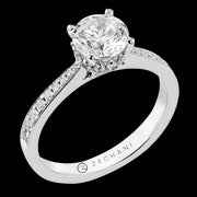ZR2368 Engagement Ring in 14k Gold with Diamonds