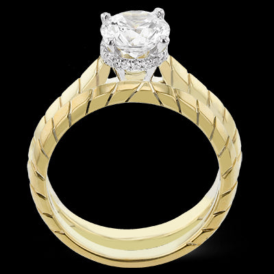 ZR2369 Wedding Set in 14k Gold with Diamonds