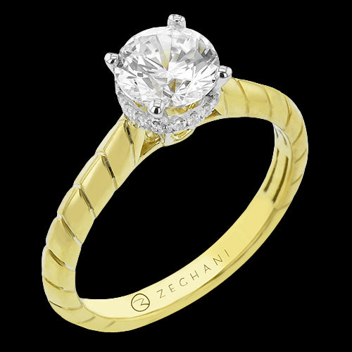 ZR2369 Wedding Set in 14k Gold with Diamonds