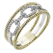 ZR2376 Right Hand Ring in 18k Gold with Diamonds