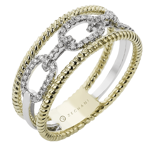 ZR2376 Right Hand Ring in 18k Gold with Diamonds