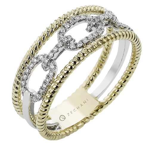 ZR2376 Right Hand Ring in 18k Gold with Diamonds