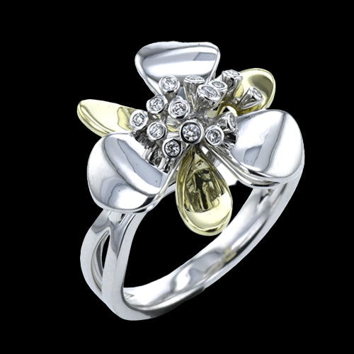 ZR2380 Right Hand Ring in 14k Gold with Diamonds