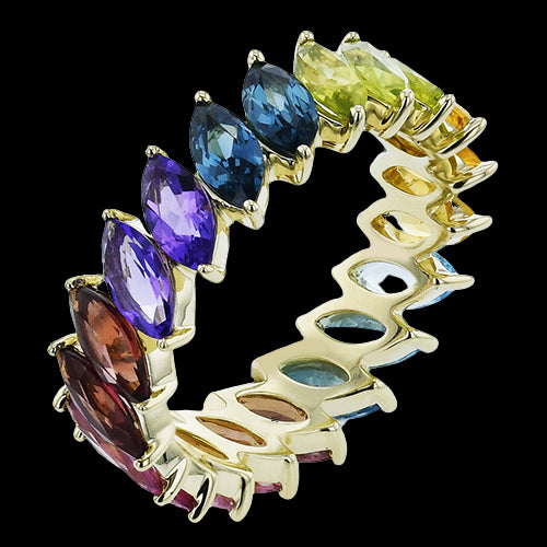 ZR2382 Color Ring in 14k Gold
