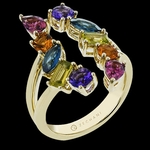 ZR2388 Color Ring in 14k Gold