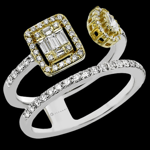 ZR2390 Right Hand Ring in 14k Gold with Diamonds