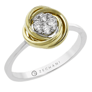 ZR2395 Right Hand Ring in 14k Gold with Diamonds